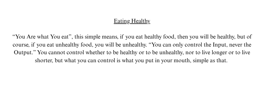 I AM HEALTHY