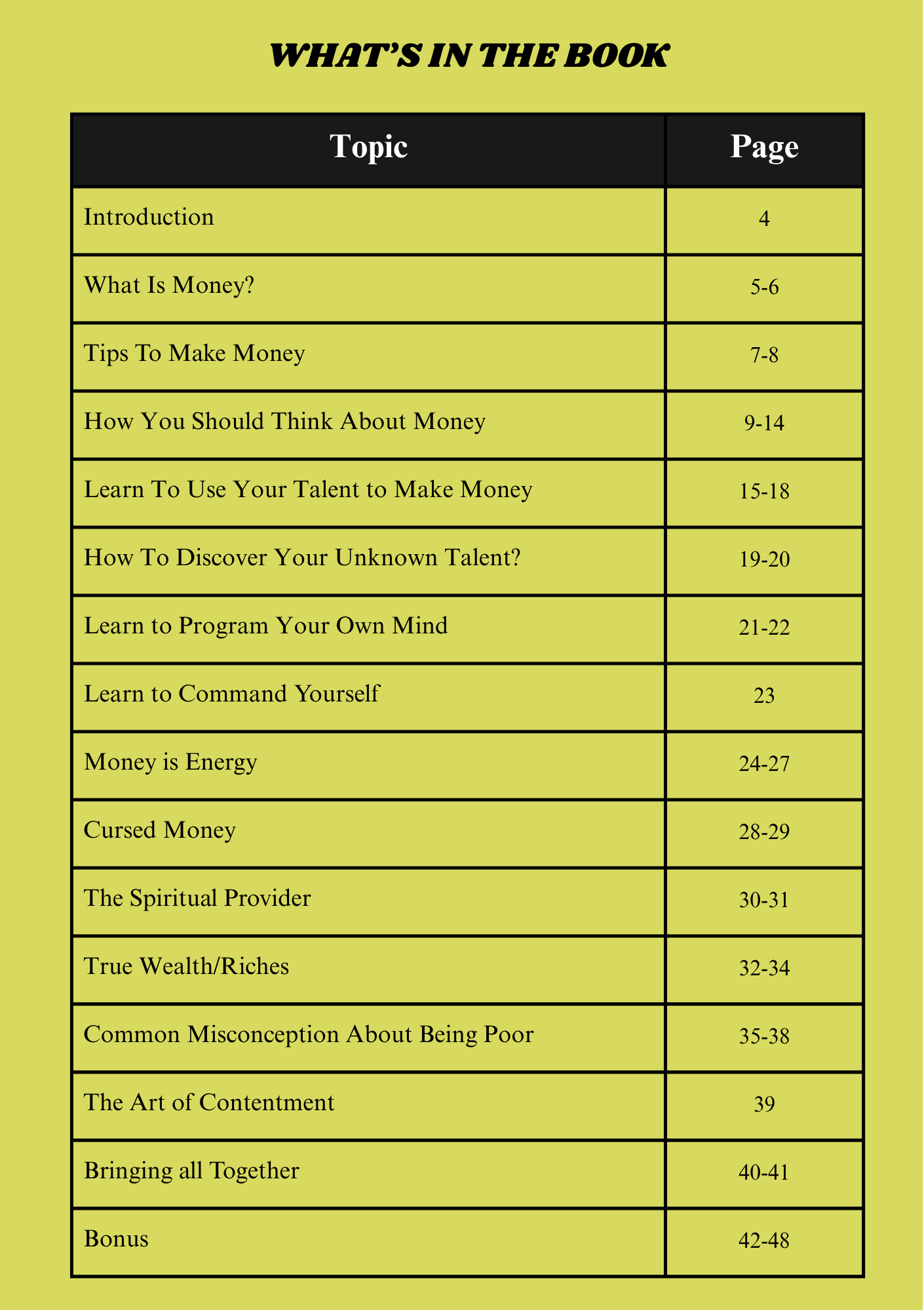 THE $PIRITUAL PART ABOUT MONEY